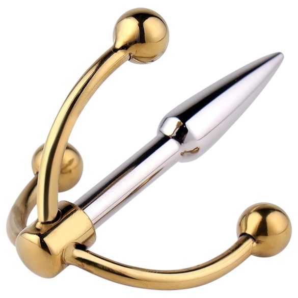 Urethralplay - dilatator za sečnico - jeklo sidrasta oblika 4,5 cm srebrna