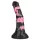 Bad Horse - silikonski dildó v obliki konjskega penisa - 18 cm (črno-rožnat)