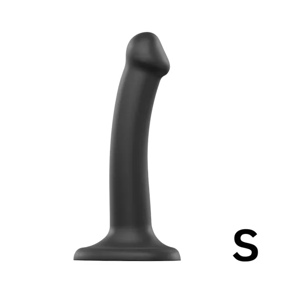 Strap-on-me - dvojni dildo - dvojna plast - črna