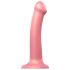 Strap-on-me Metallic Shine M - koži prijazen dildo (kovinsko roza)