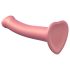 Strap-on-me Metallic Shine M - koži prijazen dildo (kovinsko roza)