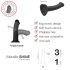 Strap-on-me Metallic Shine M - koži prijazen dildo (kovinsko roza)