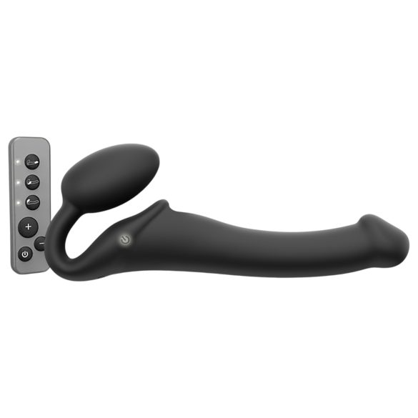 Strap-on-me M - pripenjajoči vibrator - srednje velikosti (črna)