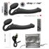 Strap-on-me M - pripenjajoči vibrator - srednje velikosti (črna)