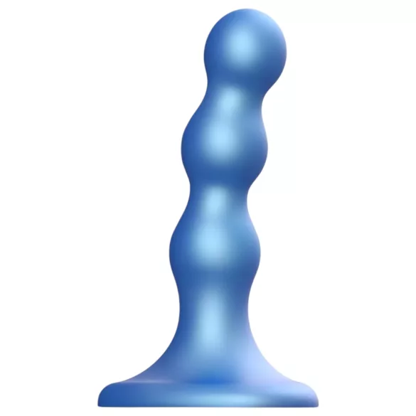 Strap-on-me - dildo z bunkicami in priseskom - modra - S