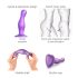Strap-on-me Curvy M - valovit dildo s priseskom (vijoličen)