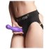 Strap-on-me Curvy M - valovit dildo s priseskom (vijoličen)