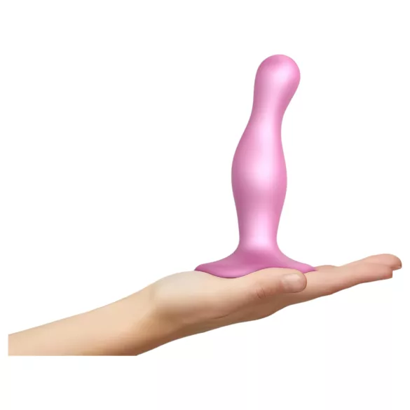Strap-on-me Curvy S - valovit dildo z priseskom (roza)
