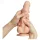 Strap-on-me S - dvojni dildo z oprijemom - naravna barva