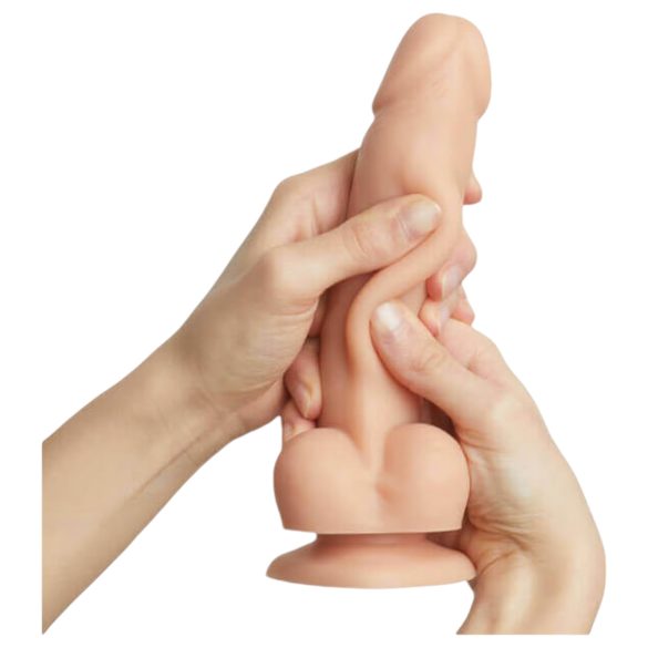 Strap-on-me M - dvoslojni dildo s priseskom (naravna barva)