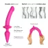 Strap-on-me Switch Semi-Realistic XXL - 2v1 dildo (rožnata)