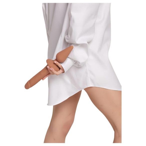 Strap-on-me Realističen L - 2v1 silikonski dildo (naravni)