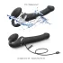 Strap-on-me S - strap-on vibratorski dildo - zračni valovi - črna
