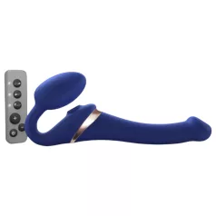   Strap-on-me S - pripenjajoči se, zračnovalovni vibrator - (moder)