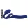 Strap-on-me - strap-on vibrator - zračni valovi - modra - velikost M