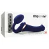 Strap-on-me - strap-on vibrator - zračni valovi - modra - velikost M