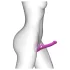 Strap-on-me - strap-on vibratorski stimulator s tlačnimi valovi - roza