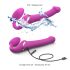 Strap-on-me S - pripenjajoči zračni vibrator (roza)