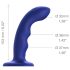 Strap-on-me M - vodoodporni G-točka vibrator (moder)