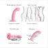 Strap-on-me M - vodoodporni G-točka vibrator s pulziranjem (roza)