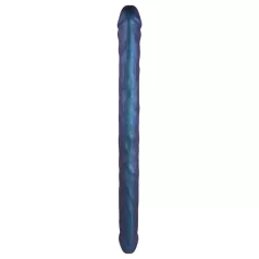 Strap-on-me - dvojni dildo - kovinsko modra