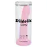 Dildolls Glitzy - silikonski dildo s priseskom (roza)