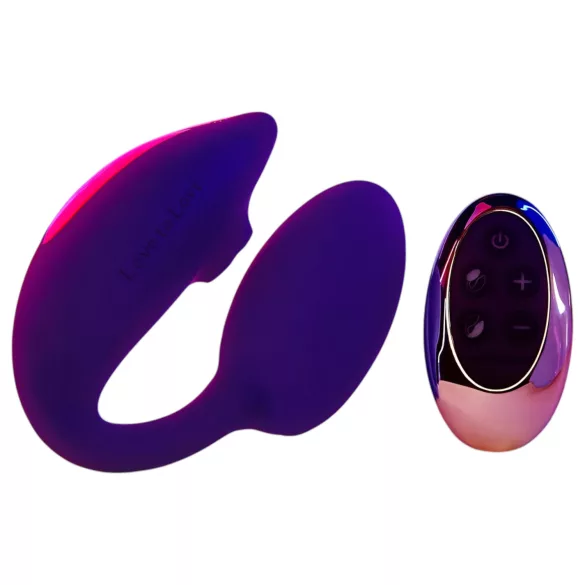 Love to Love Wonderlover - G-točka in ščegetalnik vibrator (temno vijolična)