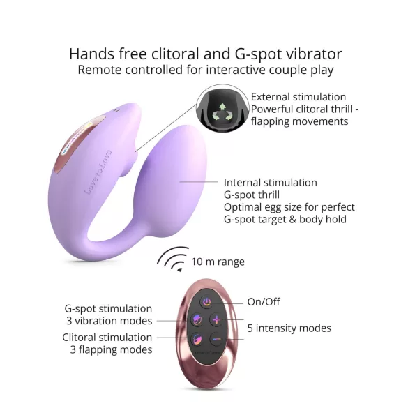 G-točkovni vibrator za stimulacijo klitorisa (vijoličen)