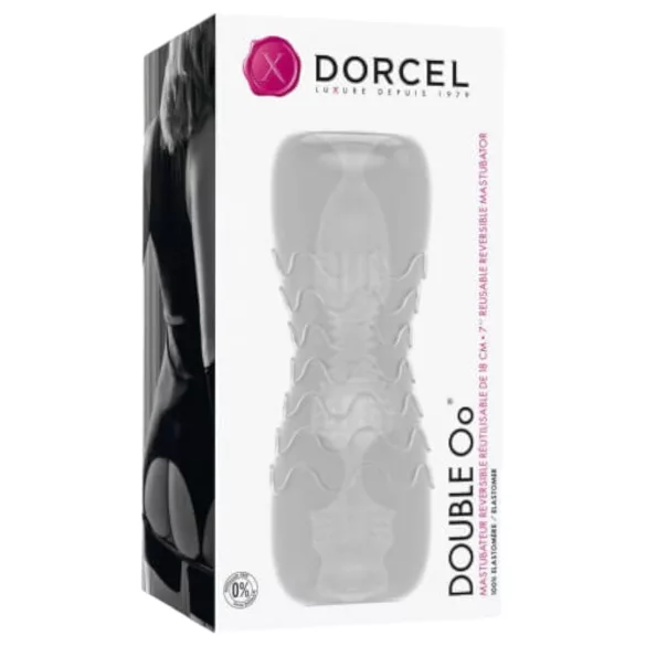 Dorcel Double Oo - moški masturbator (prozoren)