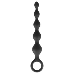 Dorcel Deep Feel - analni dildo z bunkicami (črn)