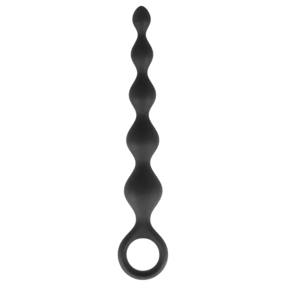 Dorcel Deep Feel - analni dildo z bunkicami (črn)