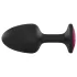 Dorcel Geisha Ruby L - analni čep z roza kamnom (črn)