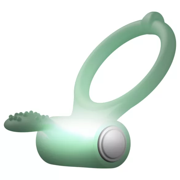 Dorcel - vibratorni erekcijski obroč - fosforescenten - bel