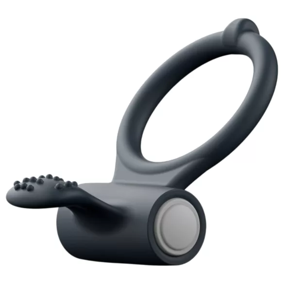 Dorcel Power Clit - vibracijski obroč za penis (črn)
