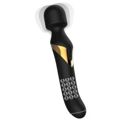 Dorcel Dual Orgasms Gold - 2v1 masažni vibrator (črna)