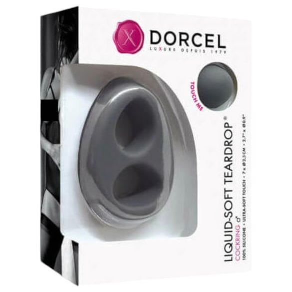 Dorcel Liquid-Soft Teardrop - obroček za penis (siv)