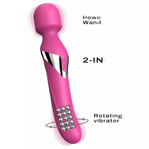 Dorcel Dual Orgasms - akumulatorski, 2v1 masažni vibrator (roza)