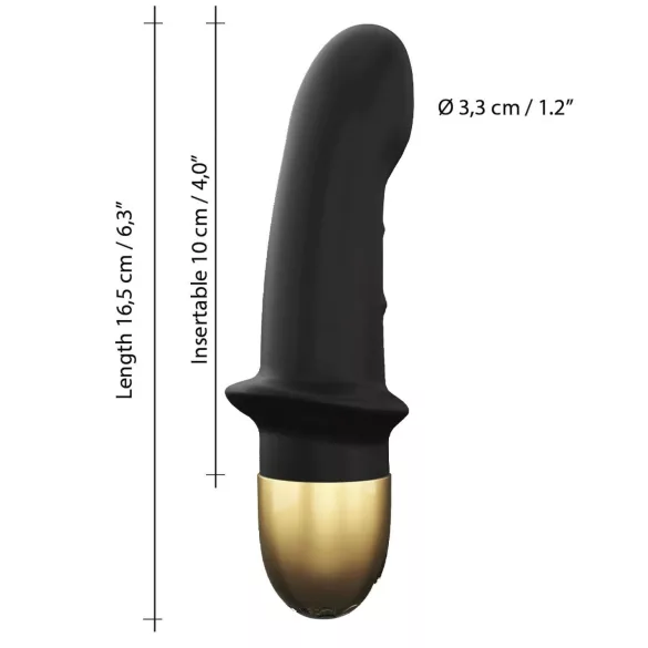 Dorcel Mini Lover 2.0 - akumulatorski G-točka vibrator (črno-zlat)
