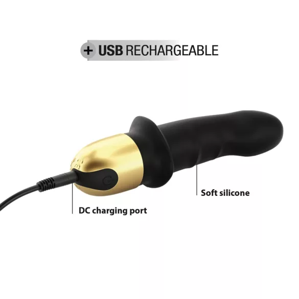 Dorcel Mini Lover 2.0 - akumulatorski G-točka vibrator (črno-zlat)