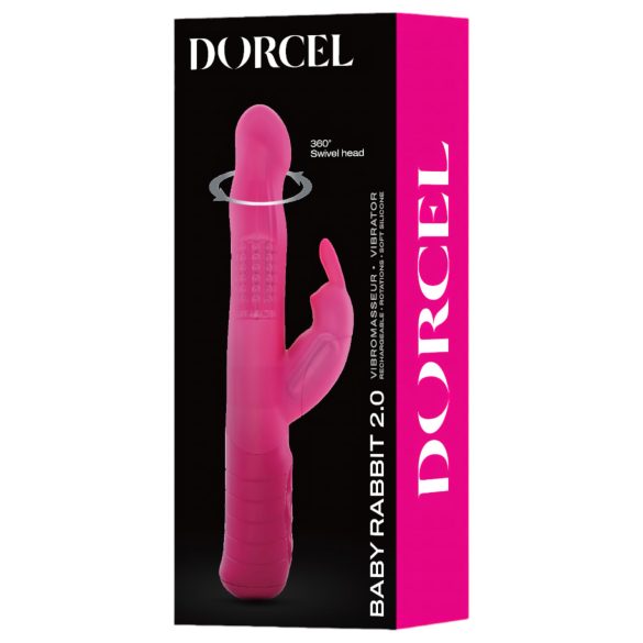 Dorcel Baby Rabbit 2.0 - akumulatorski vibrator s stimulatorjem klitorisa (roza)