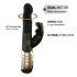 Dorcel Baby Rabbit 2.0 - Črno-zlati vibrator s stimulatorjem klitorisa