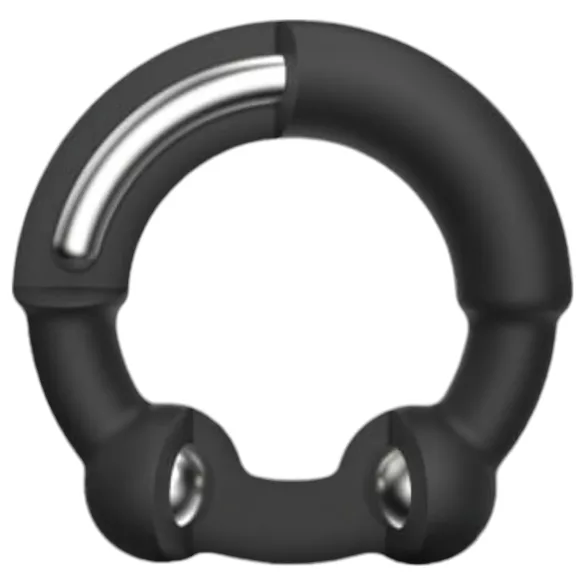 Dorcel - obroč za penis - kovinski vložek - črna