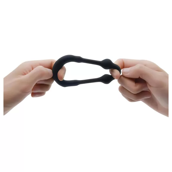 Dorcel - obroč za penis - kovinski vložek - črna