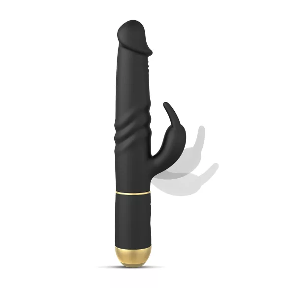 Dorcel - vibrator zajček z gibajočo stimulacijo klitorisa - črn