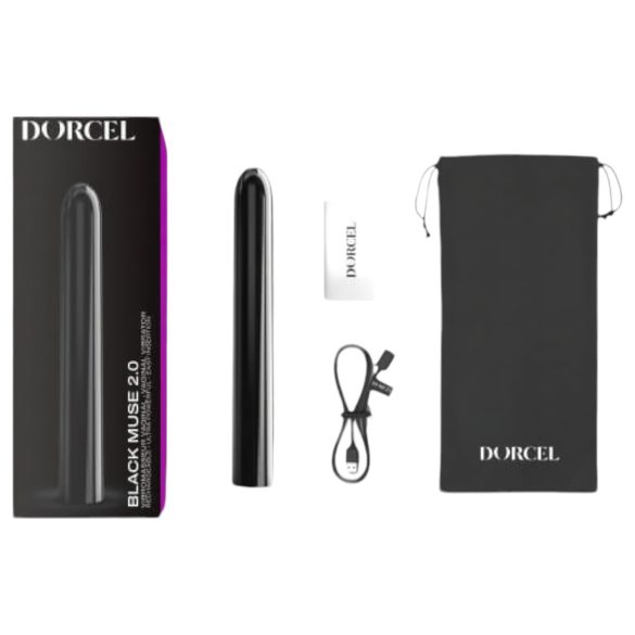 Dorcel Črna Muza 2.0 - polnilni črni vibrator