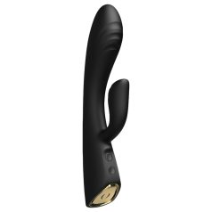   Dorcel Flexi Rabbit - grelni vibrator s klitoralnim nastavkom (črna)