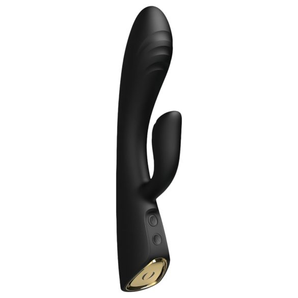 Dorcel Flexi Rabbit - grelni vibrator s klitoralnim nastavkom (črna)