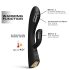 Dorcel Flexi Rabbit - grelni vibrator s klitoralnim nastavkom (črna)