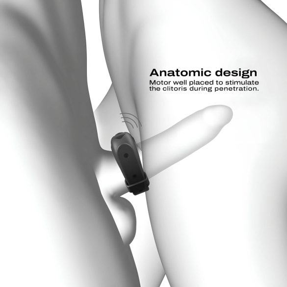 Dorcel - vibrirajoči nastavljivi obroček za penis (črn)