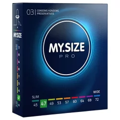 My.Size PRO - kondom po meri - 47 mm (3 kosi)